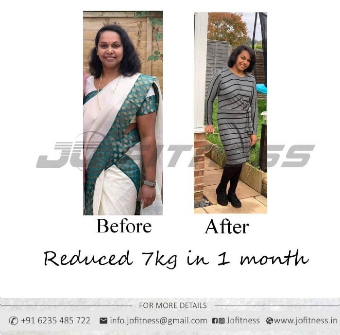 Reduced 7 Kg in 1 month