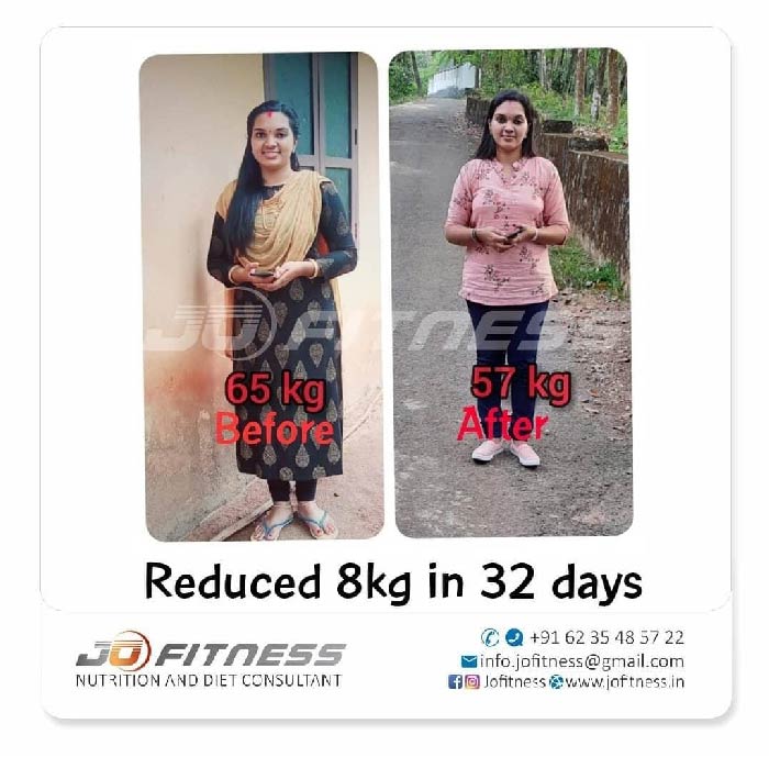 Reduced 8Kg in 32 days