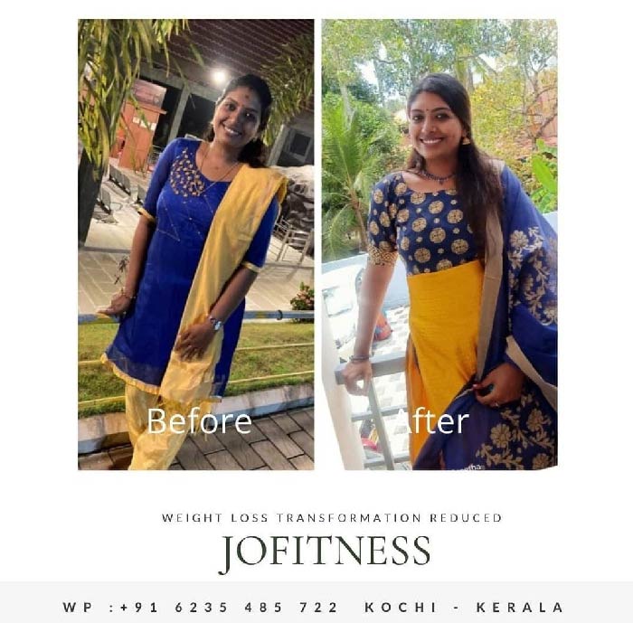 Weight loss transformation with JoFitness