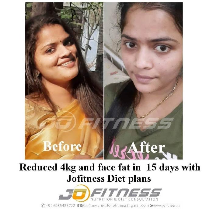 Reduced 4Kg and face fat in 15 days