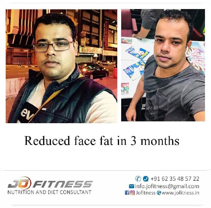 Reduced face fat in 3 months